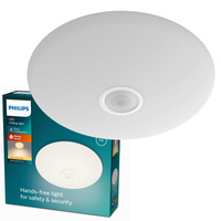 Plafond LED povrchová montáž MAUVE 6W 2700K 25cm kulatý se senzorem pohybu PHILIPS