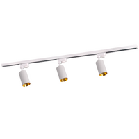 Sada přípojnic 1-fázová lišta + 3x reflektor GU10 bílý MARIBEL Sanico Goldlux