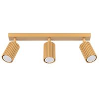 Bodové reflektorové stropní svítidlo Tuba 3x GU10 Gold Carbon Deep Space SL.1562 Sollux