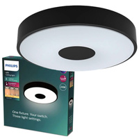 Stropní svítidlo LED Plafond 24W 2800lm 4000K SceneSwitch Black Coiner Philips