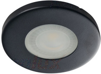 Stropní vestavné bodové svítidlo LED GU5.3 kulaté černé IP44 Marin Kanlux