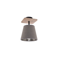 Stropní svítidlo AWINION I 9718 Nowodvorski šedé E27 nástěnné stínidlo + klasická překližka