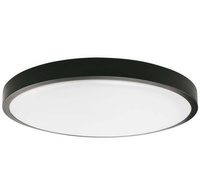 Stropní LED koupelnové panelové svítidlo 18W 1800lm 4000K IP44 23cm kulatá černá