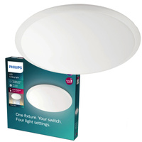 Plafond LED lampa pro povrchovou montáž WAWEL 20W CCT stmívatelná 38cm bílá kulatá PHILIPS