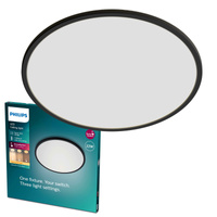 Přisazené LED stropní svítidlo SUPERSLIM 22W 2700K 43cm Stmívatelné Černé PHILIPS
