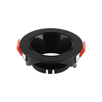 Stropní svítidlo zapuštěná montáž GU10 kulatá černá/černá VT-931 V-TAC