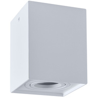 Stropní přisazené svítidlo Hadar Q1 1xGU10. pojízdné. čtvercové. bílé