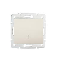 Vypínač NO-vypínač 10A čtvercový béžový LOGI Kanlux
