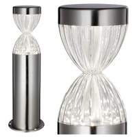 LED zahradní lampa 6W 6500K Adria GOLDLUX (Polux) nízká stříbrná