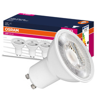 3x LED žárovka GU10 6.9W = 50W 575lm 3000K Teplá bílá 120° OSRAM Hodnota