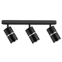 Nástěnné a stropní bodové svítidlo 3x GU10 BlackSilver BAMBOO Sanico Goldlux