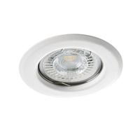 LED GU5.3 GU10 Kruhové bílé halogenové bodové svítidlo Alor Kanlux s nastavitelnou výškou pod omítku