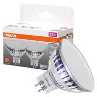 2x LED žárovka MR16 reflektor GU5.3 4,3W = 35W 396lm 2700K teplá bílá 12V 120° STAR Osram