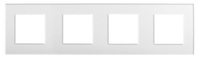 Povrchový vertikální čtyřnásobný rámeček pro zásuvku bílý OFFICE Kanlux