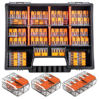 Rychlospojky WAGO Instalační konektory Sada 60 kusů - 25x 221 2x4mm + 25x 3x4mm + 10x 5x4mm