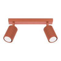 Tuba Spot Reflector Stropní svítidlo 2x GU10 Ochre Red Carbon Deep Space SL.1637 Sollux