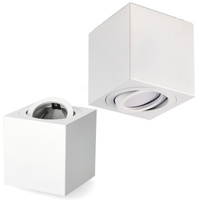 Halogenová bodová zářivka Square GU10 White OH37 Kobi pro povrchovou montáž