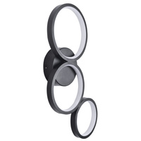 Nástěnné svítidlo LED 23W 3600lm 4000K Neutral Black Flamenco Sanico Goldlux