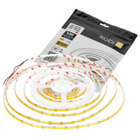 Venkovní LED pásek 5W 430lm 3000K Warm 1600LED 12V 5m IP65 CRI90 Tramo Premium Kobi