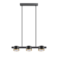Stropní závěsné svítidlo 3x GX53 Black MIRELLA Sanico Goldlux