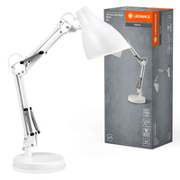 Stolní lampa Stolní stojan Nastavitelná E27 Bílá USB-C Kancelářská linka Ledvance