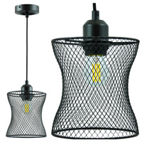 HASLO Závěsné stropní svítidlo E27 Black GOLDLUX (Polux)