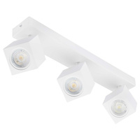 Stropní reflektorové nástěnné svítidlo 3xGU10 QUANTUS White