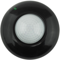 PIR 360° pohybový a soumrakový senzor 6m stropní černý