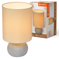 Stolní lampa Stolní svítidlo Stojací dekorativní E27 Béžová šedá USB-C Dekor Ledvance