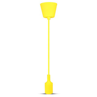 Závěsné svítidlo E27 Silikonové stínítko žluté VT-7228 V-TAC