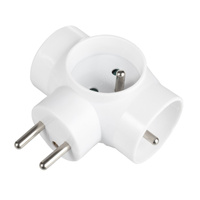 Rozdělovač elektrické sítě se šroubem R- 31 Zloděj 3 zásuvky s uzemněním VAYOX