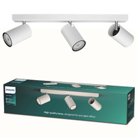 KOSIPO stropní svítidlo Reflektorové svítidlo 3x GU10 White Moving PHILIPS