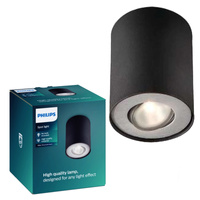Přisazené svítidlo LED GU10 Philips myLiving Pillar Black 56330/30/PN