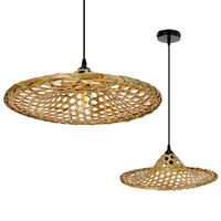 Bambusová dekorativní závěsná lampa E27 Brugia Kobi