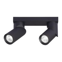 Nástěnné svítidlo 2x GU10 LED. pohyblivé. černé