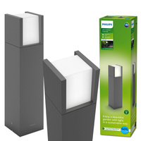 Venkovní LED zahradní svítidlo ARBOR myGarden 3.8W 3000K IP44 Tyč 40cm Antracit PHILIPS