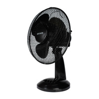 Stolní ventilátor Cirkulátor vzduchu Stojací stolní ventilátor 49cm 30W Černý