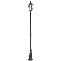Stožár venkovní zahradní lampy LANTERN E27 Retro Maxi OGMWN 1 190-290cm černá Su-Ma