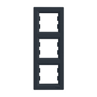 3-násobný vertikální rám pro Triple Asphora Socket. Antracit