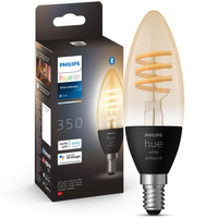 LED žárovka E14 B40 4,6W CCT PHILIPS HUE White & Ambiance Filament Bluetooth Zigbee