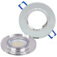 Halogenové zapuštěné bodové svítidlo GU10 pro zápustnou montáž Transparent Round Kobi
