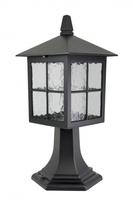 Venkovní zahradní lampa LANTERN E27 Wenecja K 4011/1/KW 45cm černá Su-Ma