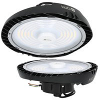 Průmyslové svítidlo LED High Bay 150W 24000lm 4000K Neutral Black IP65 IK07 Nina Pro Kobi