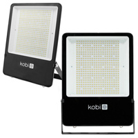 Venkovní LED reflektory Zahrada 300W 45200lm 4000K Neutrální 90° Stmívatelné IP65 IK08 Černá US Kobi