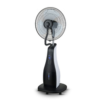 Podlahový ventilátor 80W S vodní mlhou a RF dálkovým ovládáním 3 ramena 40 cm Černá VT-8217-3 V-TAC