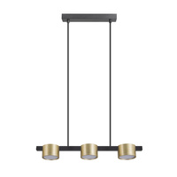 Stropní závěsné svítidlo 3x GX53 Black Gold MIRELLA Sanico Goldlux
