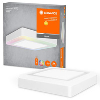 Přisazená LED panelová stropní lampa BARVA BÍLÁ 17W 700lm 3000K Teplá bílá RGB 20cm LEDVANCE