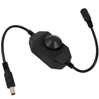 Stmívač pro LED pásky Manuální ovladač 6A 12 - 24V ČERNÝ