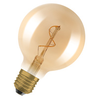 LED žárovka G120 Vintage E27 1,8W 30lm 2200K teplá bílá 320° Amber Filament Vintage 1906 Osram