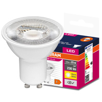 LED žárovka GU10 2.8W = 25W 230lm 2700K Teplá bílá 120° OSRAM Hodnota